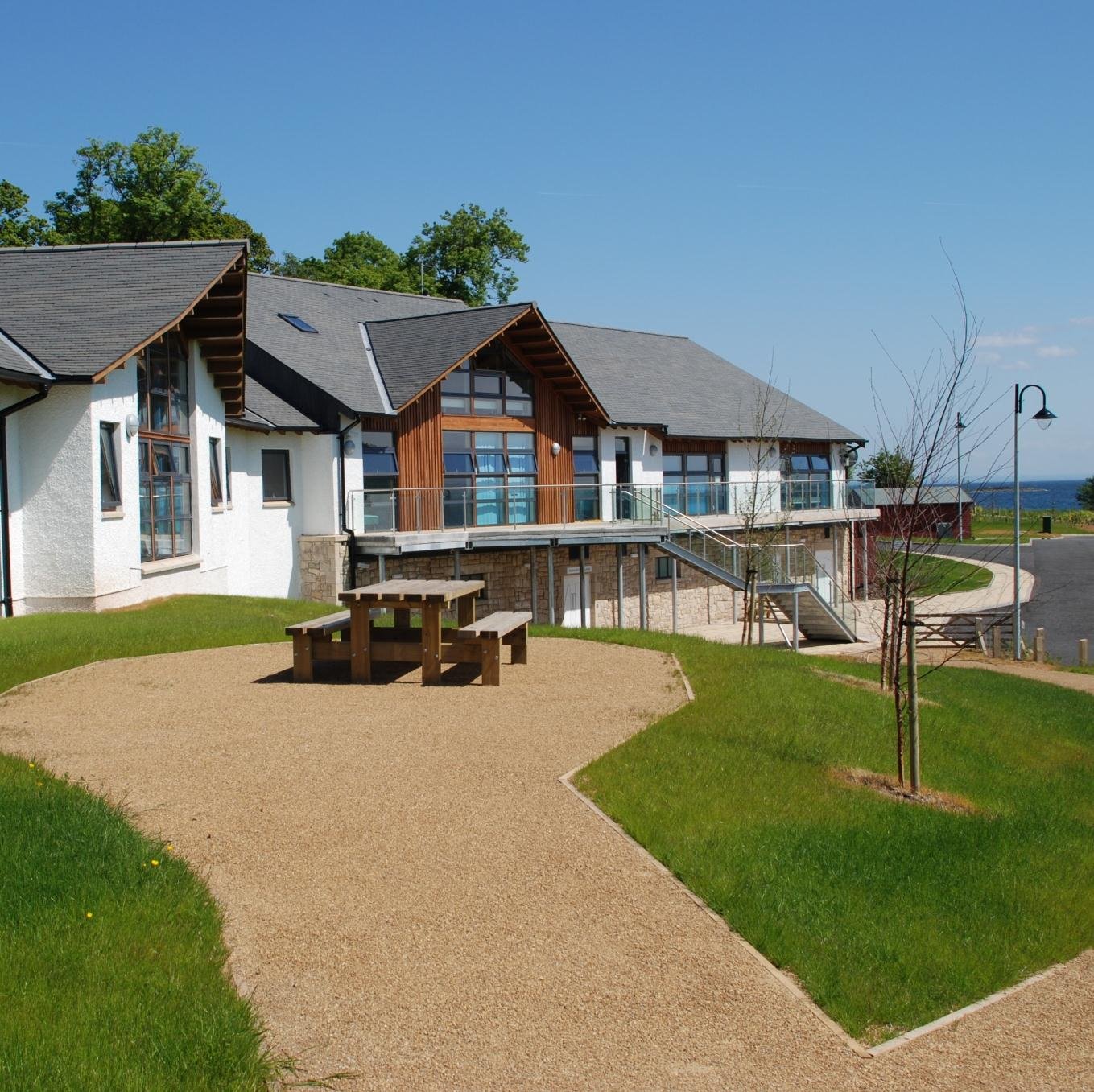 A view of the front of Arran Outdoor Education Centre
