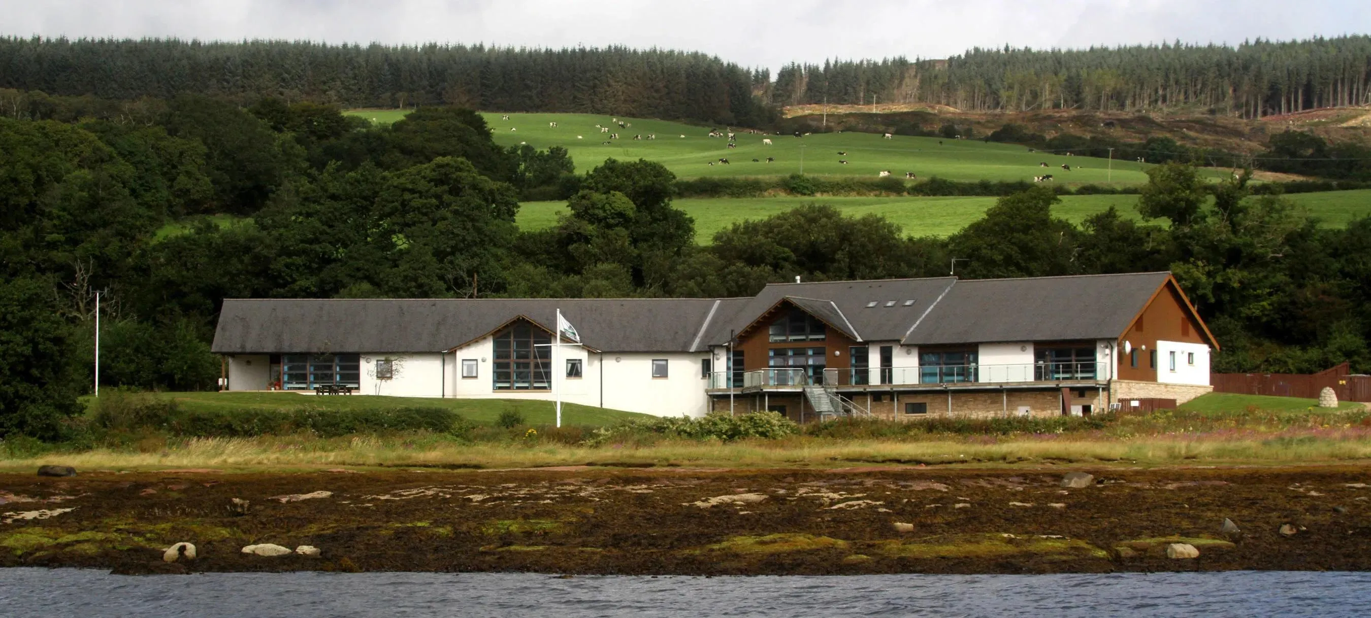 Front view of Arran Outdoor Centre.